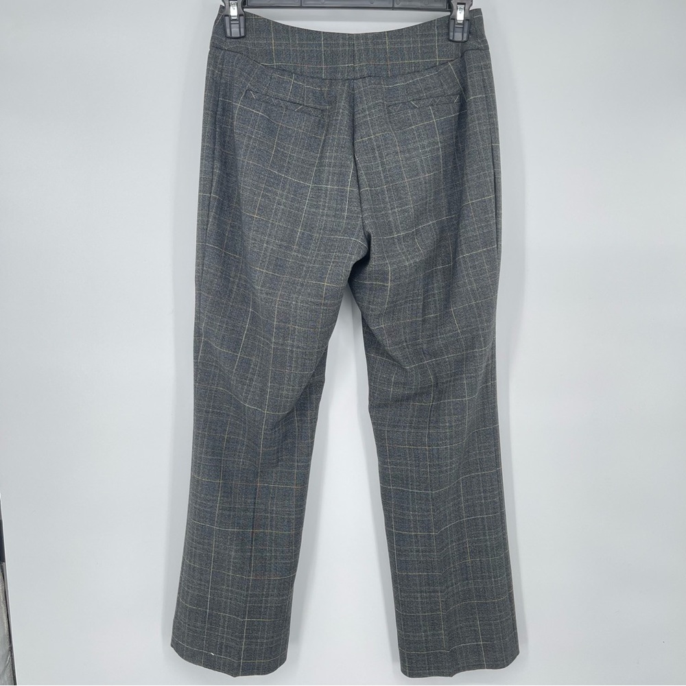 Chico’s Gray/Black Plaid Dress Pants Size 1 Regular Lined Career‎ Work Slacks - Picture 2 of 9